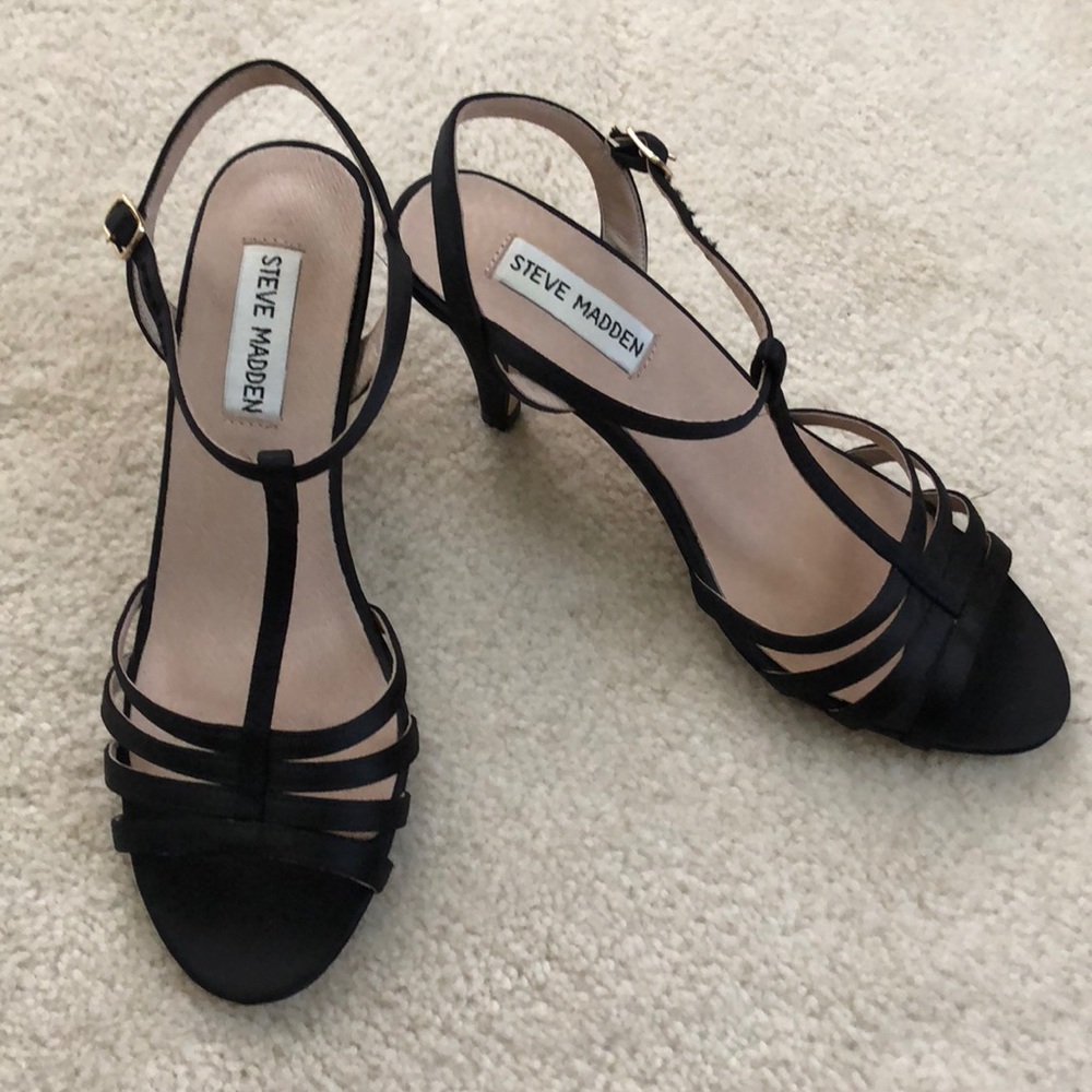 Steve Madden Black Heels SZ 6.5